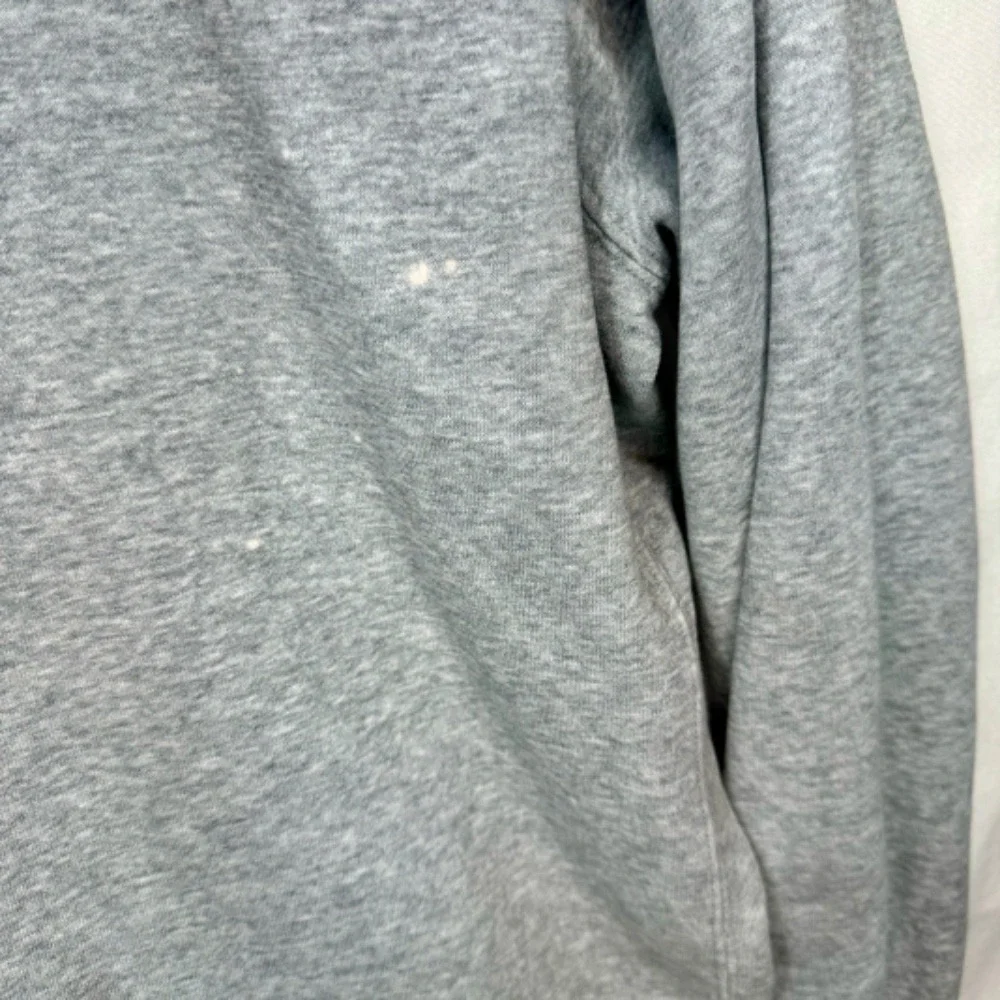 Nike Full Zip Hoodie Sweatshirt Everyday Casual Comfy Gray Diatressed‎ Sz Large